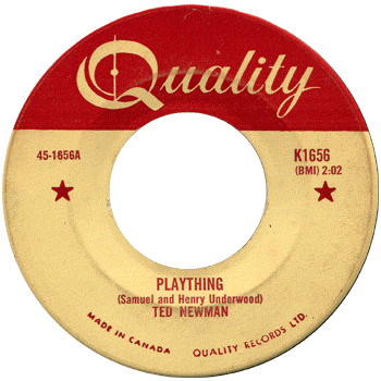 Ted Newman - Plaything Quality 45