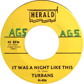 Turbans - It Was A Nite Like This 45