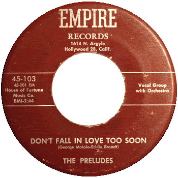 Preludes - Don't Fall In Love Too Soon