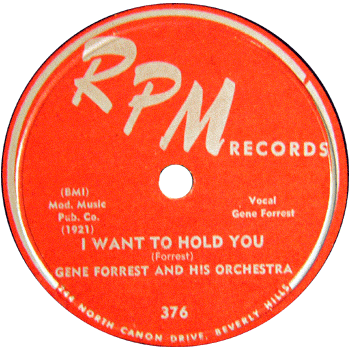 Gene Forrest - I Want To Hold You