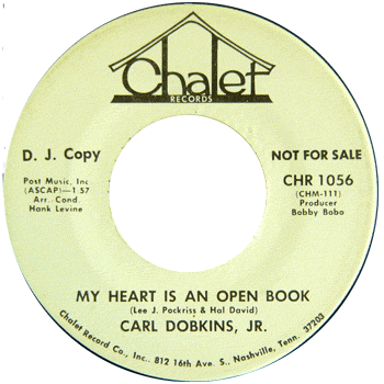 Carl Dobkins Jr. - My Heart Is An Open Book Chalet Promo