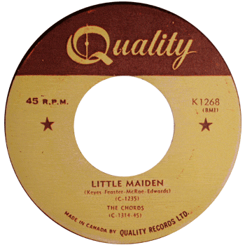 Chords - Little Maiden 45 Canada
