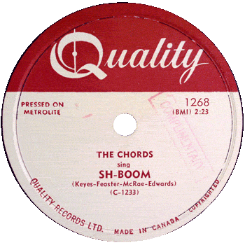 Chords - Sh-Boom Canada 78