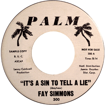 Fay Simmons - It's A Sin To Tell A Lie Palm Promo