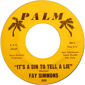 Fay Simmons - It's A Sin To Tell A Lie Palm Stock