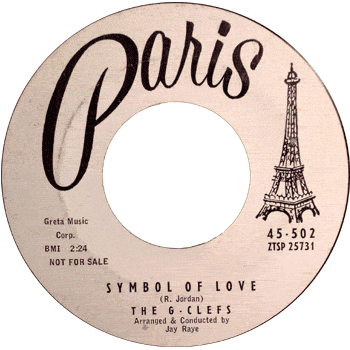 G-Clefs - Symbol Of Love Paris promo 45