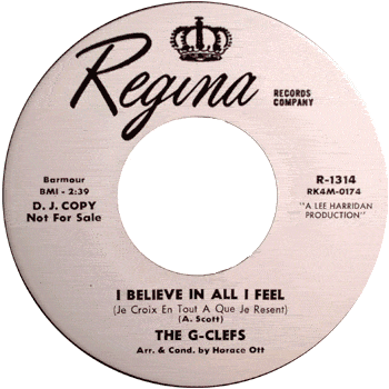 G-Clefs - I Believe In All I Feel Regina Promo