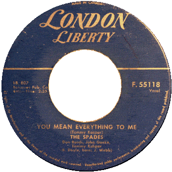 Spades - You Mean Everything To Me London 45